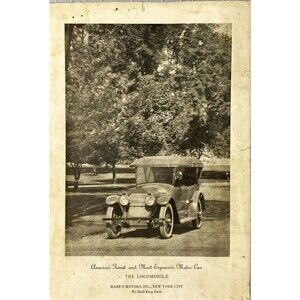 Hare's Motors Inc. The Locomobile "Americas Finest & Most Expensive Car" Ad 1920